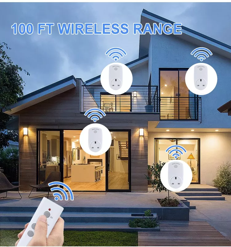 Wireless Control Long Range UK Remote Control Socket